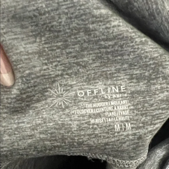 AERIE CROPPED FOLD OVER FLARE LEGGINGS - Picture 2 of 5